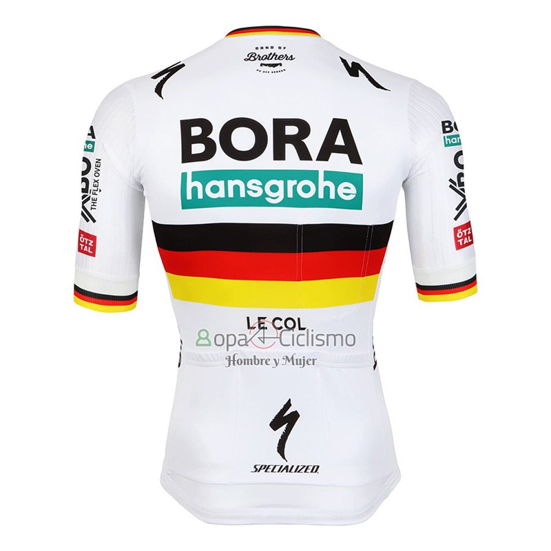 Bora-hansgrone Ropa Ciclismo Culotte Corto 2023 Mangas Cortas Blanco Rojo